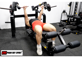 Ghế ép ngực đa năng (3 trong 1) - PD Fitness - Tất cả bài tập ngực ngang, ngực trên, ngực dưới có trong 1